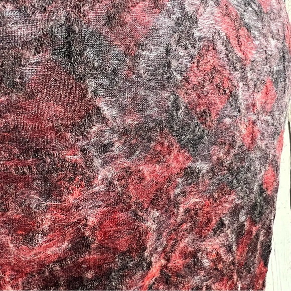 Roberta Scarpa Virgin Wool Mohair Knit Lace Trim Cardigan Fitted Sweater Size 12 - Picture 8 of 16